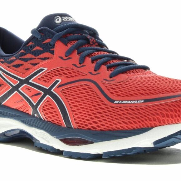 NEW IN BOX ASICS GEL CUMULUS 19 Womens 7.5 or  Mens 6 US 39 EUR Orange Navy - Picture 8 of 8